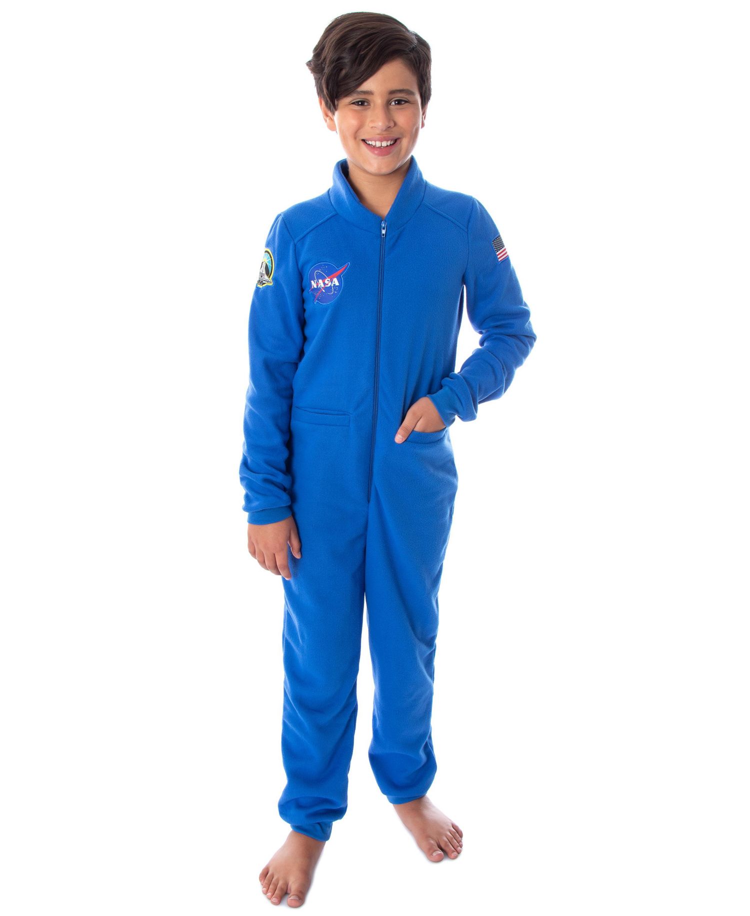 Boys' Meatball One Piece Astronaut Space Suit Kids Pajama Union Suit