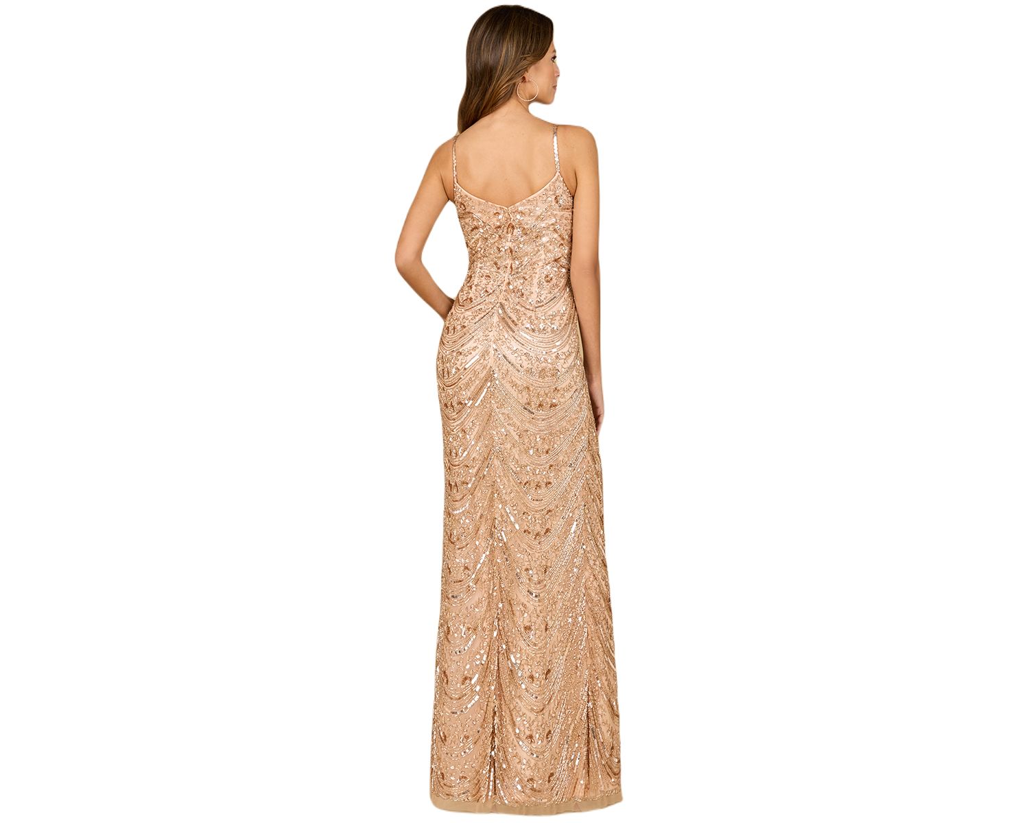Women's Scoop Neck Beaded Dress