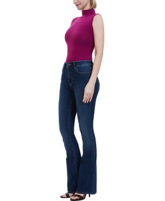 Women's Turtleneck Sleeveless Bodysuit Top