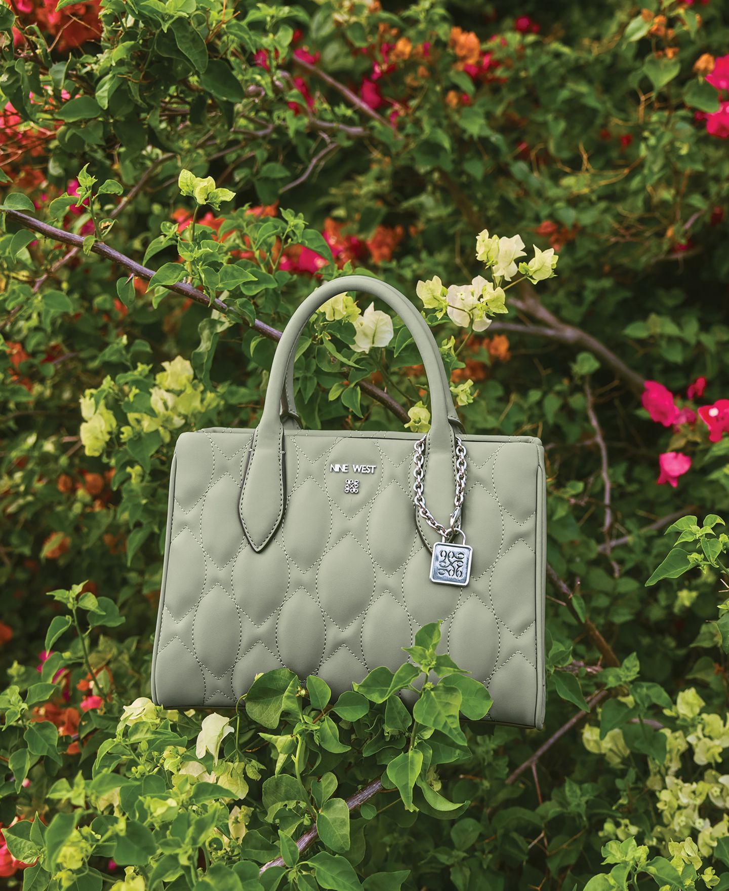 Женская сумка Nine West Designer Rue Medium Satchel, цвет: Celadon — фото 6