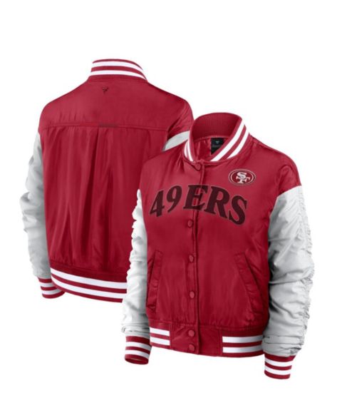 Женские куртки Fanatics Women's Scarlet San Francisco 49ers Elements Wave Full-Snap Jacket