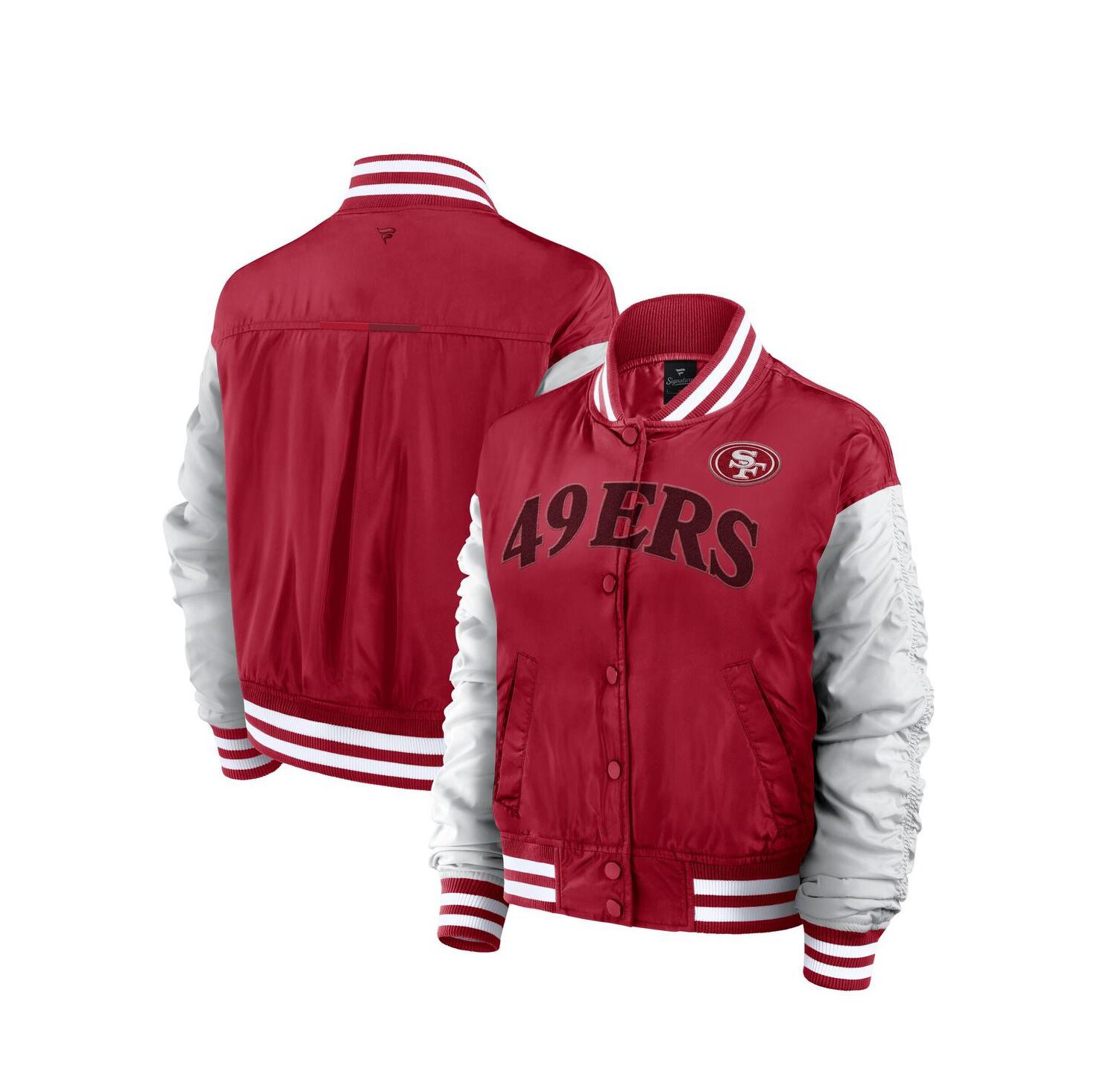 Women's Scarlet San Francisco 49ers Elements Wave Full-Snap Jacket