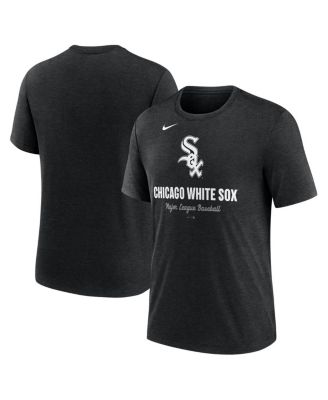 Nike - Men's Heather Black Chicago White Sox Logo Tri-Blend T-Shirt