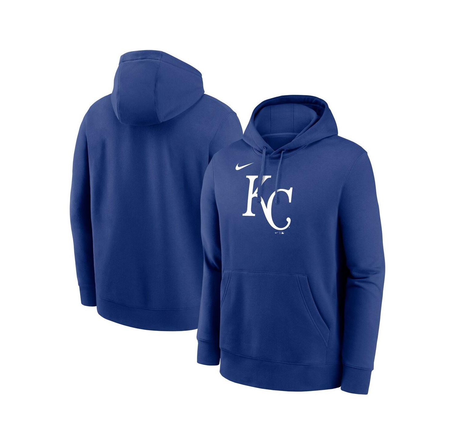 Men's Royal Kansas City Royals Logo Club Fleece Pullover Hoodie