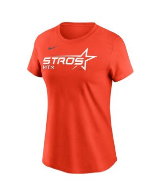 Women's Orange Houston Astros 2025 City Connect Wordmark T-Shirt