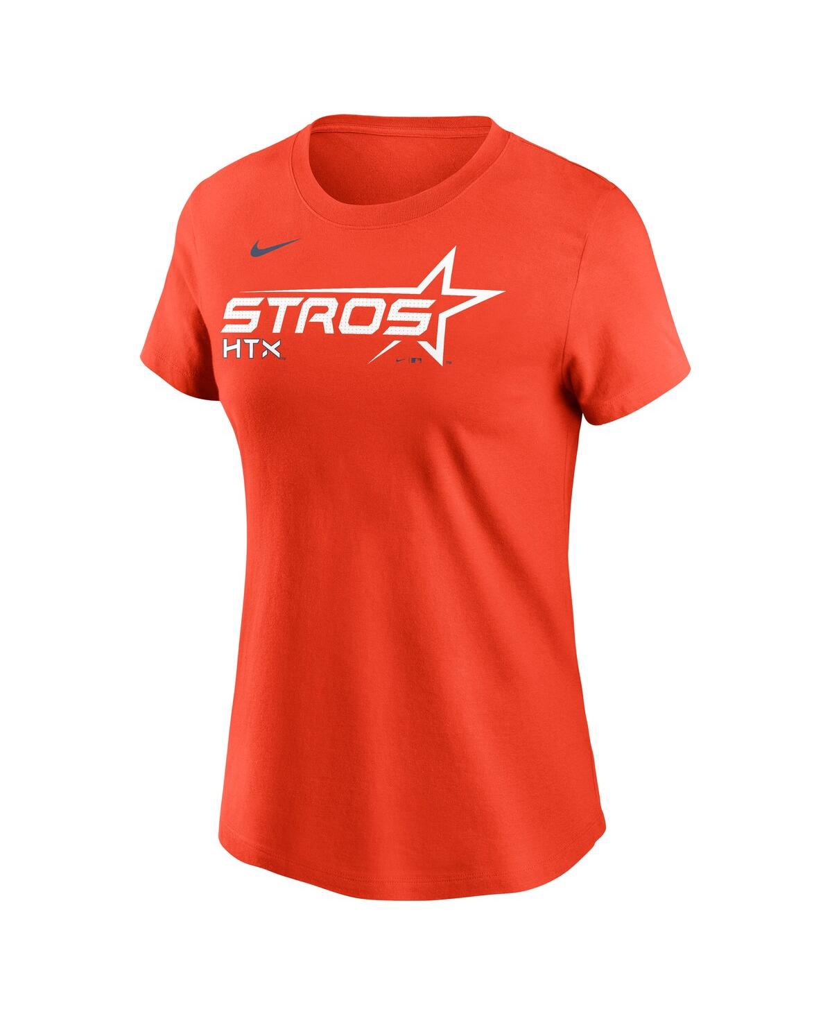 Nike Women's Orange Houston Astros 2025 City Connect Wordmark T-shirt In Orange