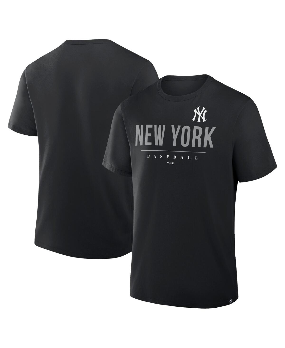 Fanatics Men's Black New York Yankees Color Pop Legacy Clubhouse T-shirt In Black