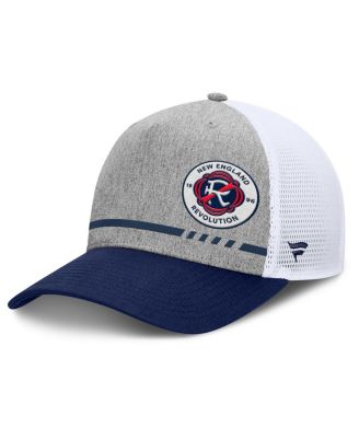 Fanatics - Men's Heather Gray New England Revolution Low Block Trucker Adjustable Hat