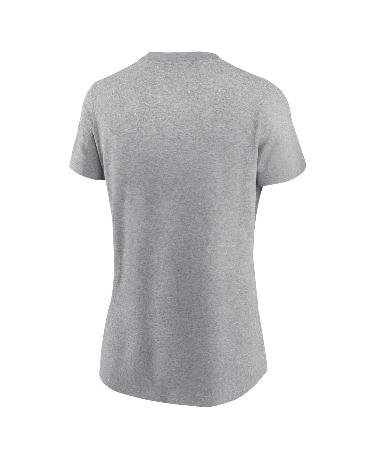Nike Women's Heather Gray Ohio State Buckeyes Retro Script T-shirt In Heather Gray