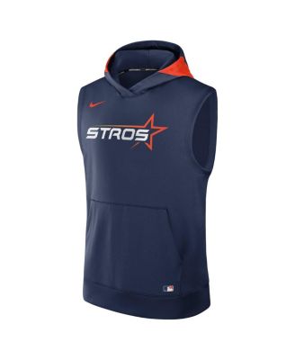 Men's Navy Houston Astros 2025 City Connect Performance Sleeveless Pullover Hoodie