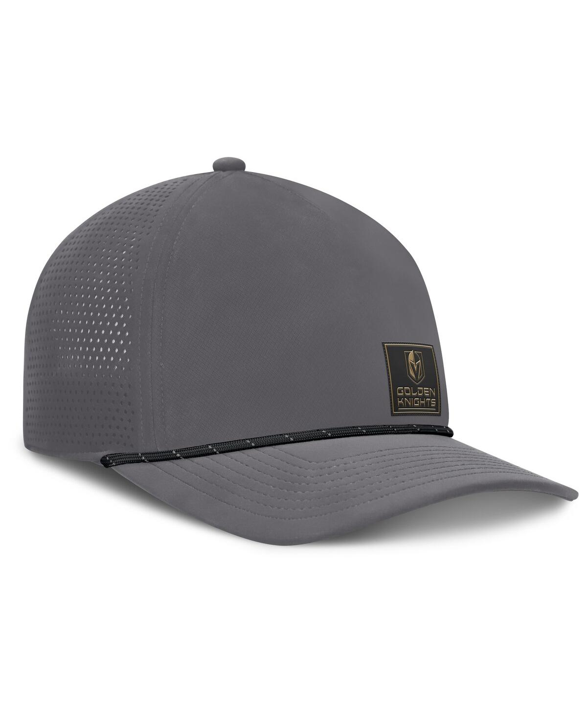 Fanatics Men's Gray Vegas Golden Knights Captain Rope Adjustable Hat In Gray