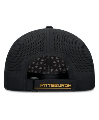Men's Black Pittsburgh Penguins Driver Adjustable Hat