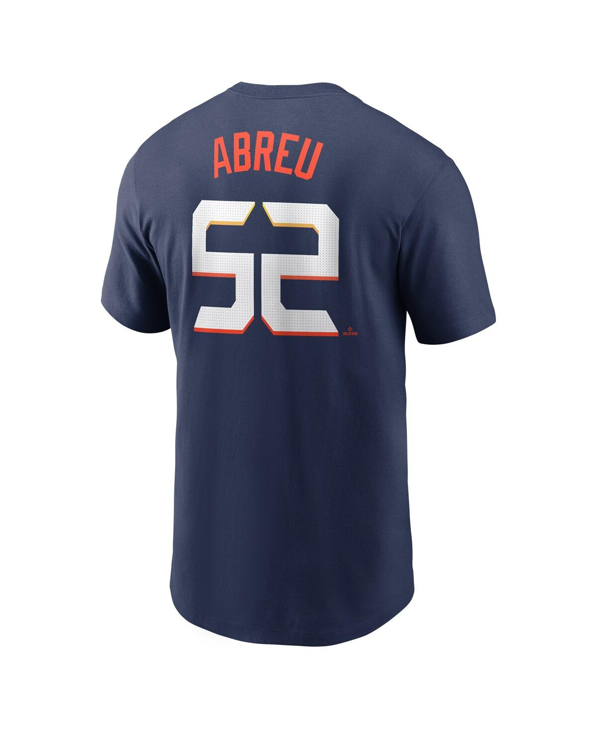 Nike Men's Bryan Abreu Navy Houston Astros 2025 City Connect Fuse Name Number T-shirt In Multi