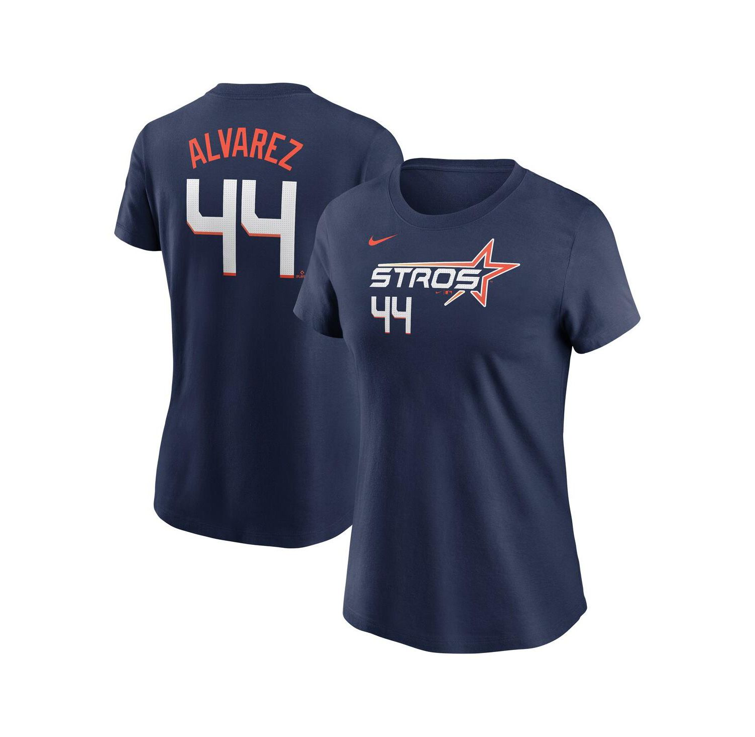 Women's Yordan Alvarez Navy Houston Astros 2025 City Connect Fuse Name & Number T-Shirt