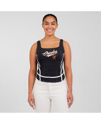 Women's&nbsp;Black Baltimore Orioles Square Neck Tank Top