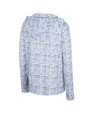 Big Boys and Girls Navy Michigan Wolverines All-Over Print Hoodie