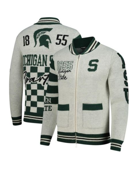 Свитер Colosseum Cream Michigan State Spartans Wild Collective Button-Up Jacquard