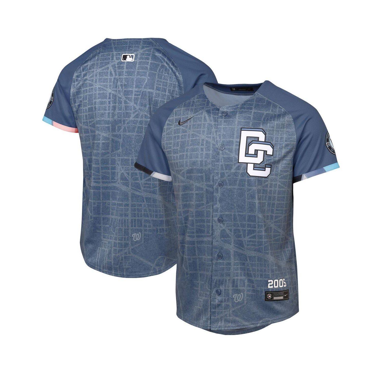 Big Boys and Girls Blue Washington Nationals 2025 City Connect Limited Jersey