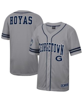 Colosseum - Men's Gray Georgetown Hoyas Free Spirited Baseball Jersey