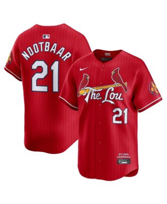 Nike - Men's Lars Nootbaar Red St. Louis Cardinals City Connect Limited Jersey