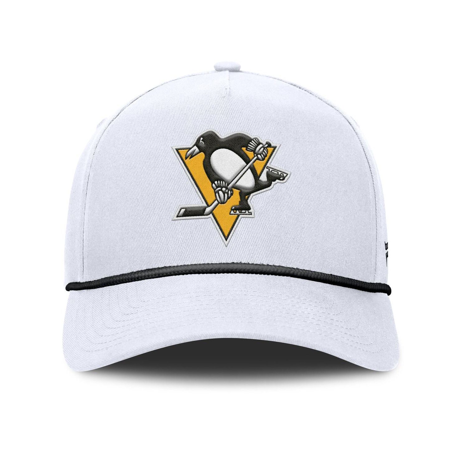 Men's White Pittsburgh Penguins Rope A-Frame Adjustable Hat