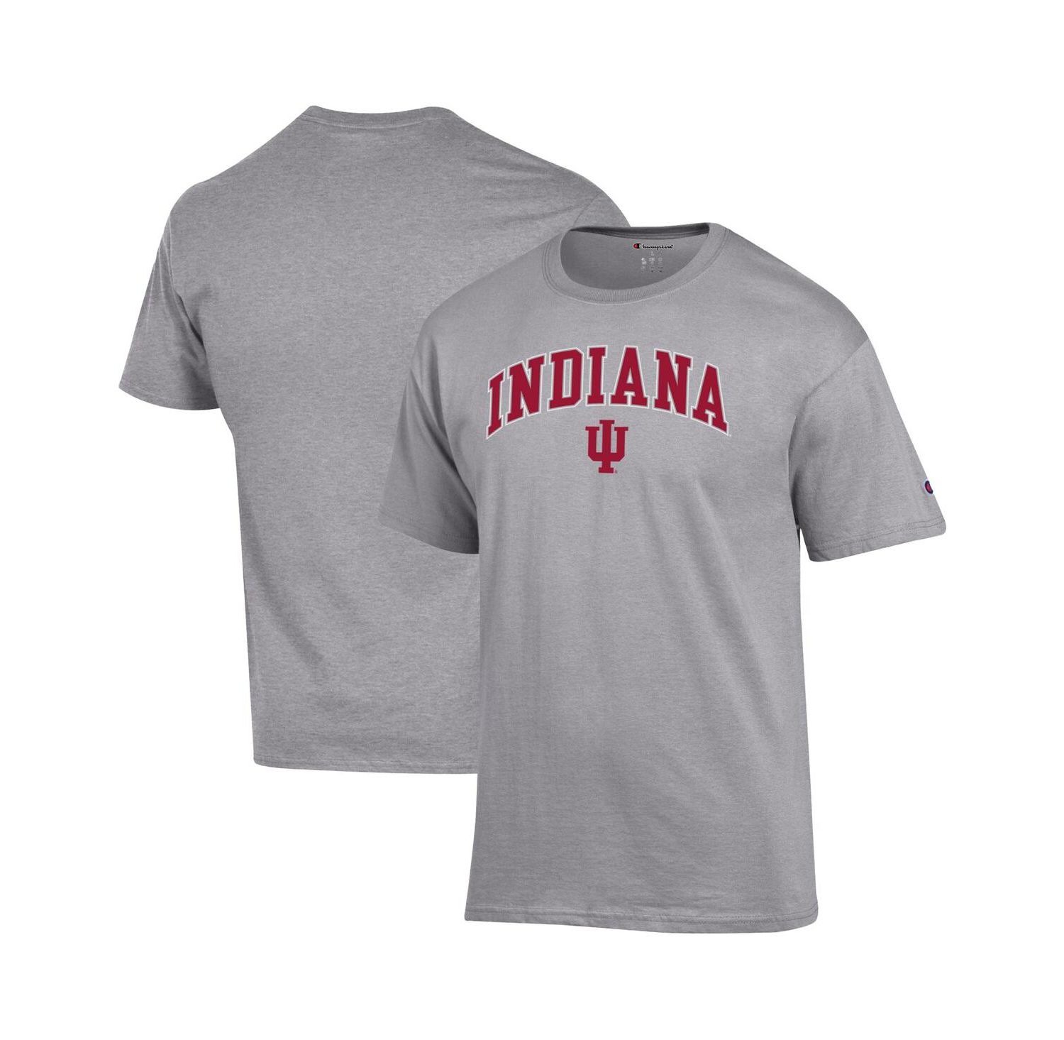 Men's Crimson Indiana Hoosiers Arch Over Logo T-Shirt