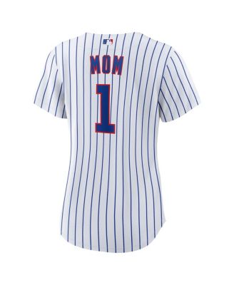 Women's&nbsp;White Chicago Cubs 1 Mom Home Replica Jersey