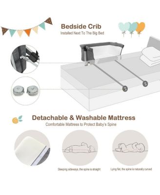 Baby Portable Bed Side Sleeper Travel Bassinet Crib