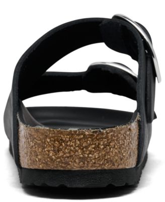 Women's Arizona Big Buckle Oiled Leather Sandals from Finish Line