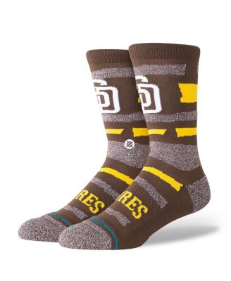 Stance - Men's and WoMen's&nbsp;San Diego Padres Squeeze Tri-Blend Knit Crew Socks