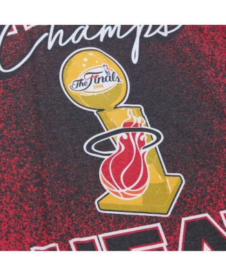 Men's Red Miami Heat Hardwood Classics 2006 NBA s Champ City T-Shirt