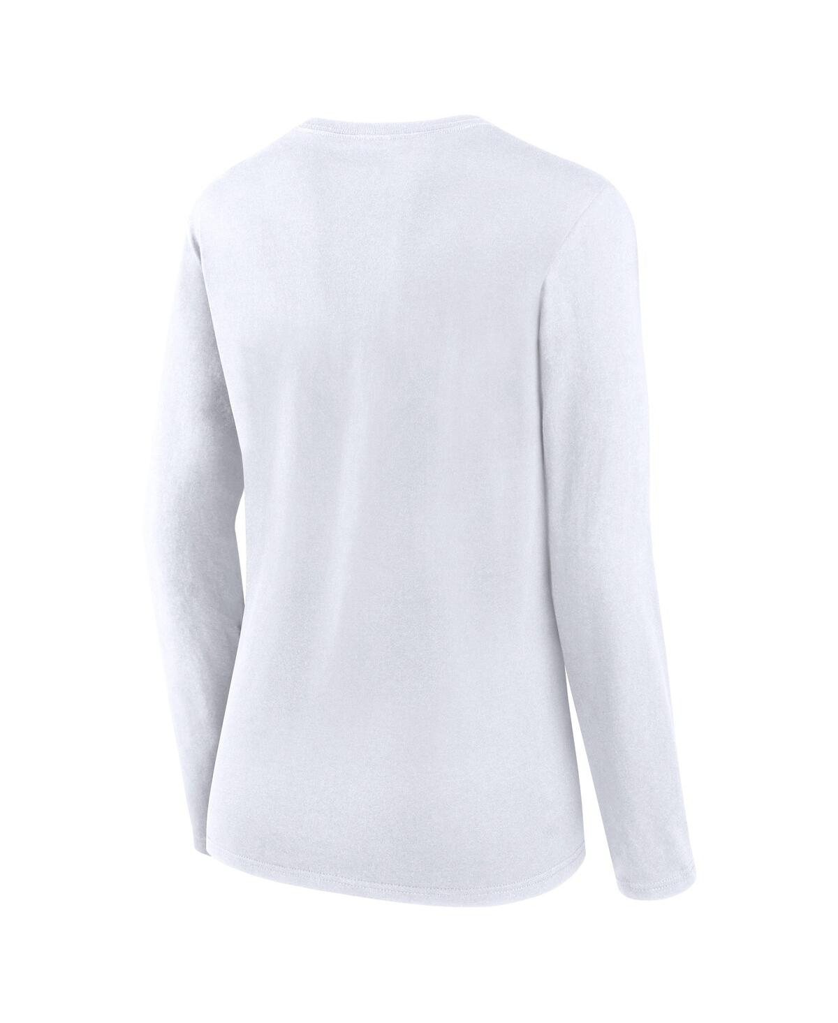 Fanatics Women's White Tampa Bay Lightning Long Sleeve T-shirt In White