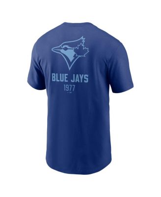 Men's Royal Toronto Blue Jays Large Logo Back Stack T-Shirt