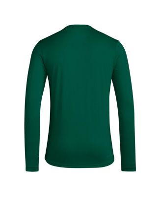 Men's&nbsp;Green Miami Hurricanes Locker On-Court In the Fade Long Sleeve T-Shirt