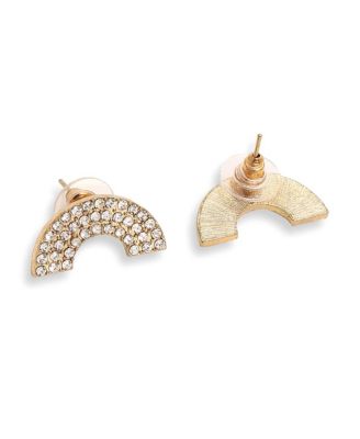 Women's Gold Plated Party Designer Stone Stud Earrings