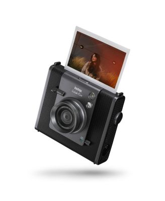 Instax WIDE Evo Hybrid Instant Camera, Bundle 20-Pack Film, 128GB Micro SD Card, Camera Shoulder Bag