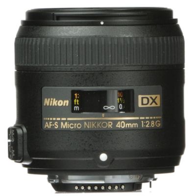 40mm f/2.8G DX AF-S Micro NIKKOR Lens, Bundle with ProOptic 52mm Filter Kit, Lens Case, Lens Cleaner, Cleaning Kit, Lens Cap Tether