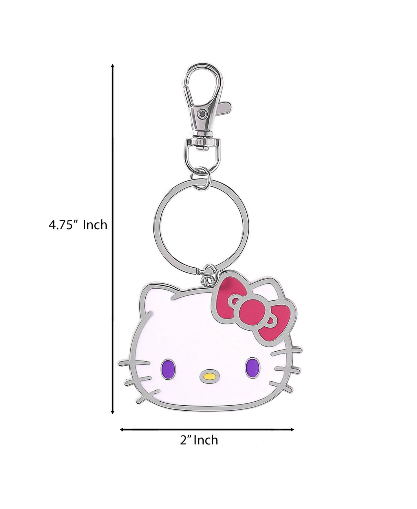 Брелок Hello Kitty Sally Rose Keychain Cute Official License, Enamel-Plated Fashion Sanrio Keychain with Lobster Clip Purse Charm — фото 3