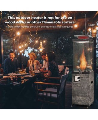41 000 BTU Propane Patio Heater with Metal Hood