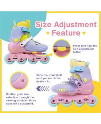Nostalgic Impulse Jr. Inline Skates (Tangerine, size M)