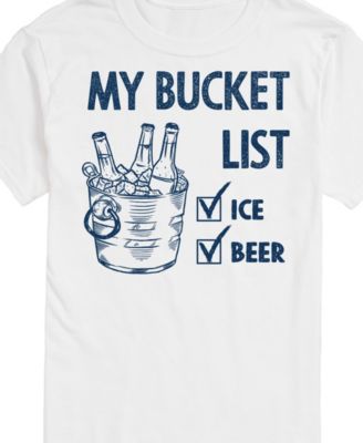Men's Bucket List Ice Beer Summer Short Sleeve T-Shirt