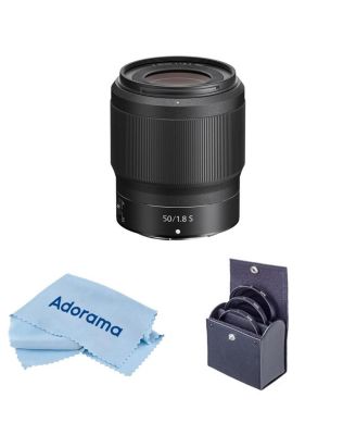 NIKKOR Z 50mm f/1.8 S Lens, Bundle with ProOptic Pro Digital 62mm Multi Coated UV Slim Filter, Cleaning Kit