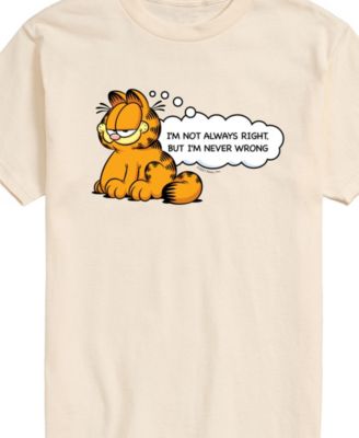 Men's Garfield Always Right Short Sleeve T-Shirt