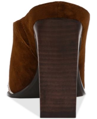 Women's Houston High-Heel Snip-Toe Western Mule Pumps