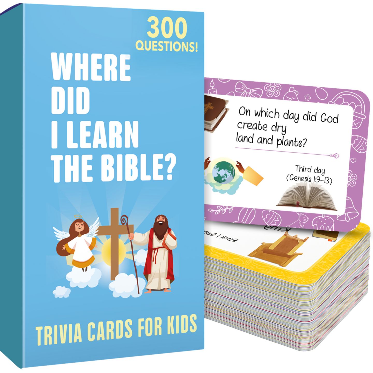 Детские игрушки Quokka Fun Bible Games for Kids and Families to Learn About Scripture - Christian Games for Sunday School, цвет: Разноцветный — фото 1