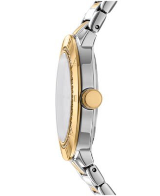 Women's Eastside Logo Silver Dial Gold Two-Tone Stainless Steel Bracelet Watch 36mm