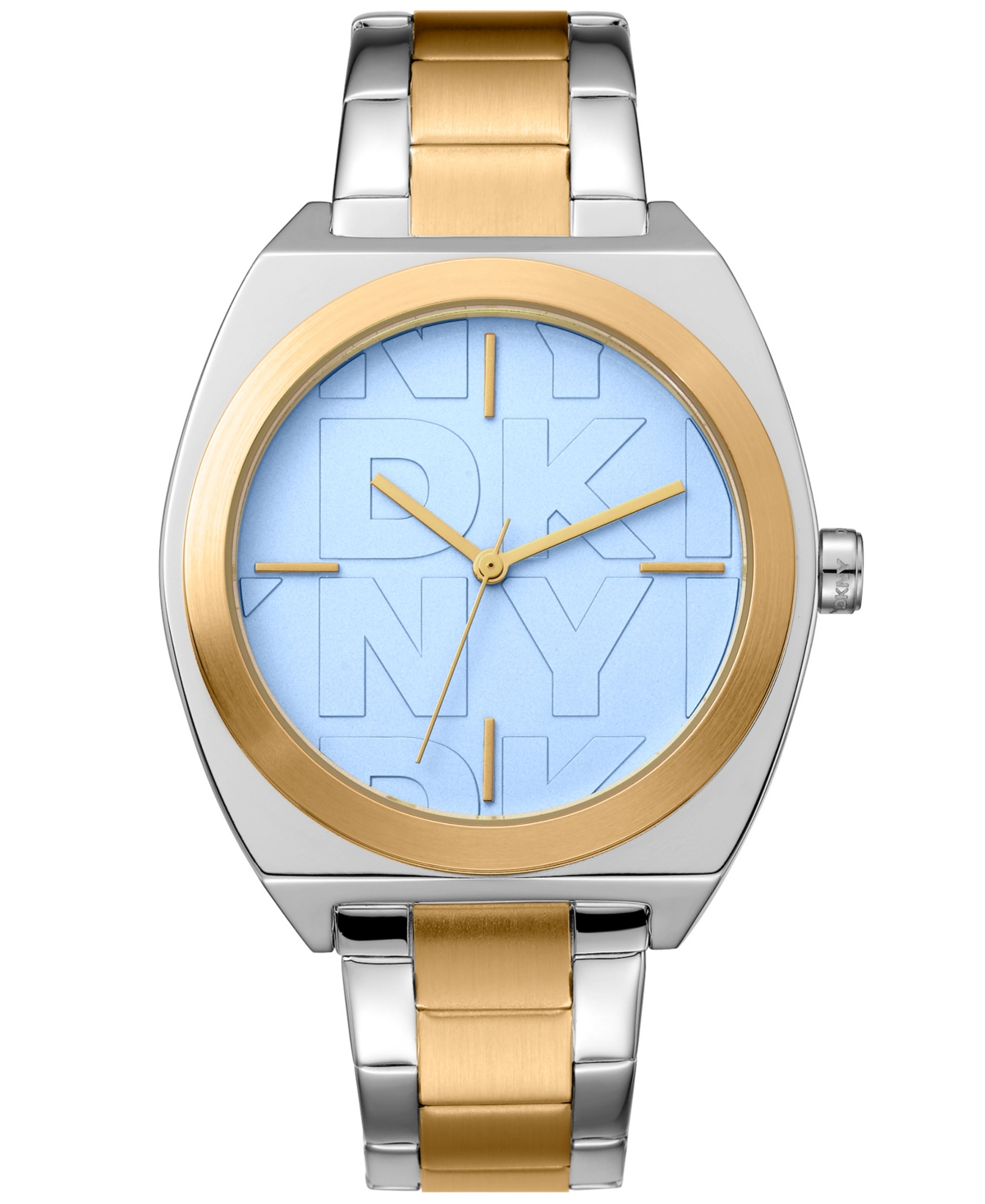 Women's Broadway Maxi Light Blue Dial Gold Two-Tone Stainless Steel Bracelet Watch 38mm - Two Tone