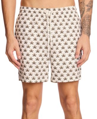 Paisley & Gray - Men's Gilligan Printed Drawstring 6" Swim Trunks