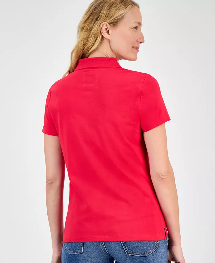 Women's Short-Sleeve Polo-Collar Shirt - thumbnail 2