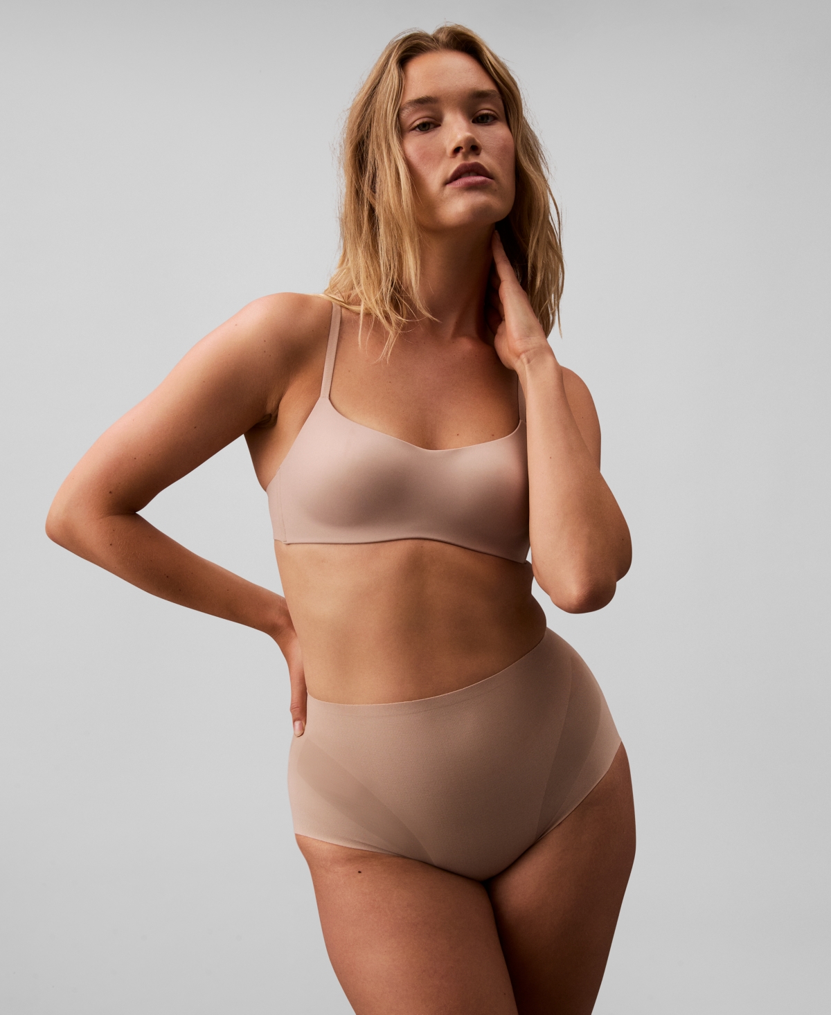 Shop Calvin Klein Women's Stay-put Firm Mesh Brief Shaping Underwear Qf8166